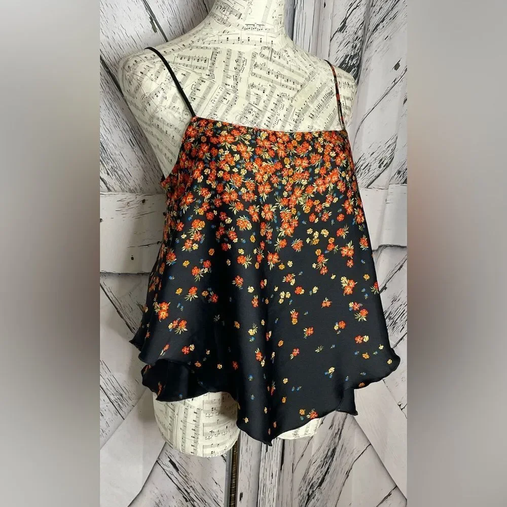Free People Intimates Tiered Floral Camisole Small